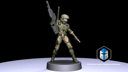 1:48 Scale Halo UNSC Marine Miniatures - 3D Print Files 3d model