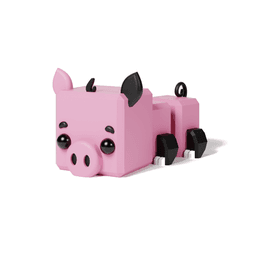 Cute, Flexi Pig 3d model
