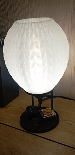Knitting table lamp, floating base! 3d model