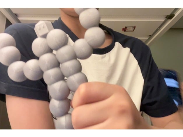 Human made out of balls 3d model