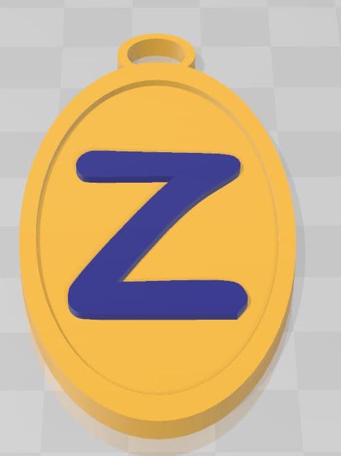 Z KEYCHAIN 2.stl 3d model