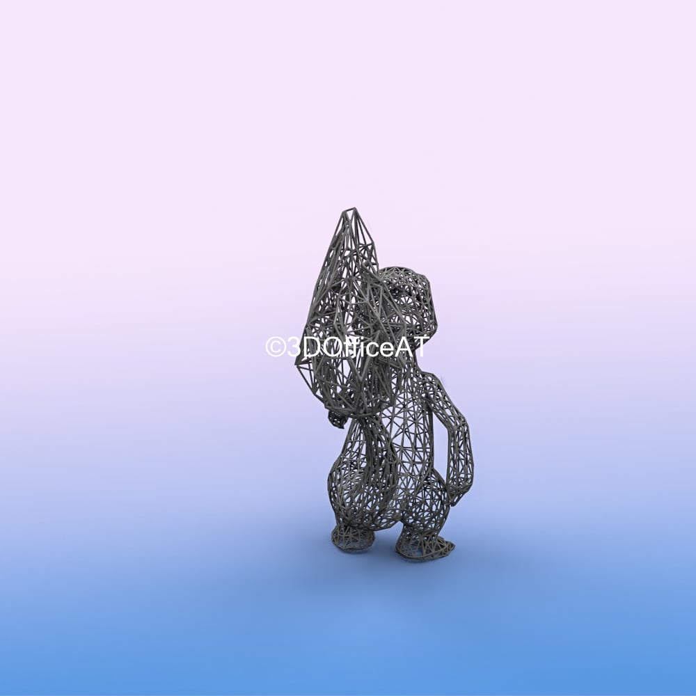 #005 Charmeleon Pokemon Wiremon Figure 3d model