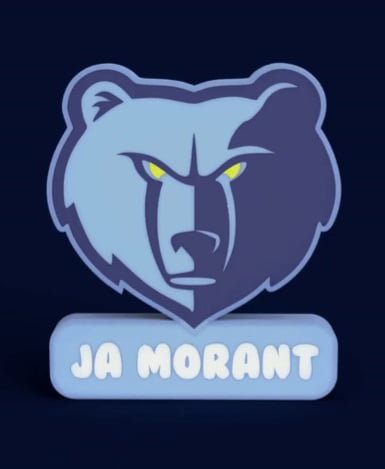 Memphis Grizzlies Sign - LED Strip Compatible 3d model