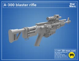 A-300 Blaster Rifle 3d model
