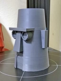 Squidwards piggybank - New print with the rounded bottom inside (the model as presented here) and without that annoying layer line. - 3d model