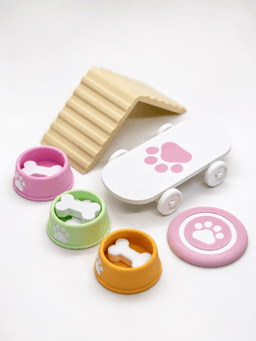 Kawaii Pet Playset Mini Props (Multicolor AMS) 3d model