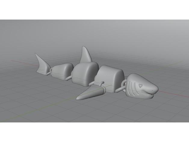 SHARK ARTICULATED 3d model