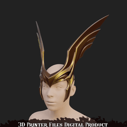Angela Cosplay Helmet Marvel Rivals 3d model