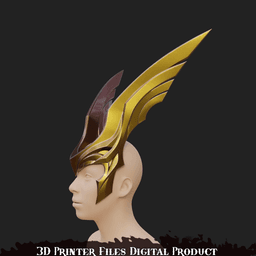 Angela Cosplay Helmet Marvel Rivals 3d model