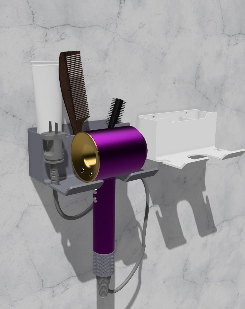 Toilet Hair Dryer Holder 3d model