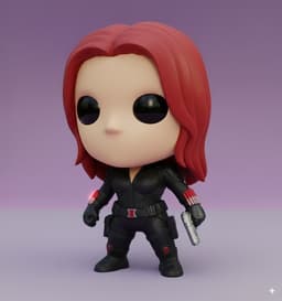 BLACK WIDOW KAWAII – COLLECTIBLE 3D FIGURE 3d model