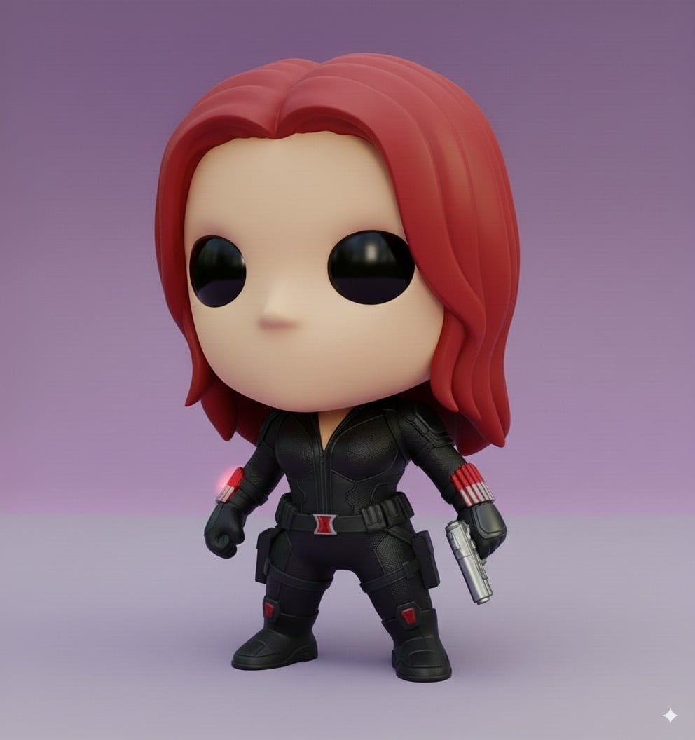 BLACK WIDOW KAWAII – COLLECTIBLE 3D FIGURE 3d model
