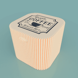 Coffee Supply Organizer – Retro Diner Edition 3d model