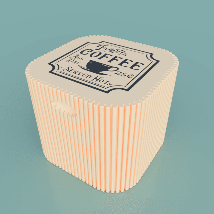 Coffee Supply Organizer – Retro Diner Edition 3d model