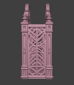 Gothic Spider Web Magazine Rack – Victorian Newspaper Holder & Dark Decor Organizer 3d model