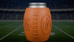 San Francisco 49ers Football Beer Can Holder 3d model