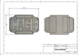 Johnny Cage Belt Buckle Mortal Kombat 11 3d model