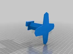 Display stand for LEGO Y-Wing 75172 3d model
