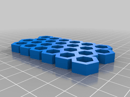 Thick Hexagon pattern 3d model