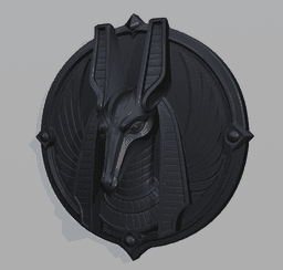 Anubis Wall Plate Decor Hangable .stl 3d model