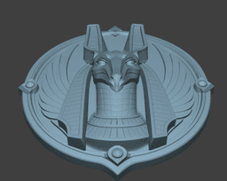 Anubis Wall Plate Decor Hangable .stl 3d model