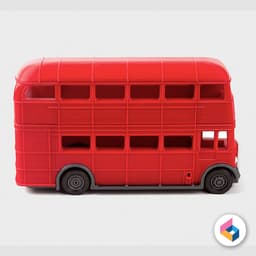 Foldable AEC-Regent 3 Red bus Double decker -1937 3d model