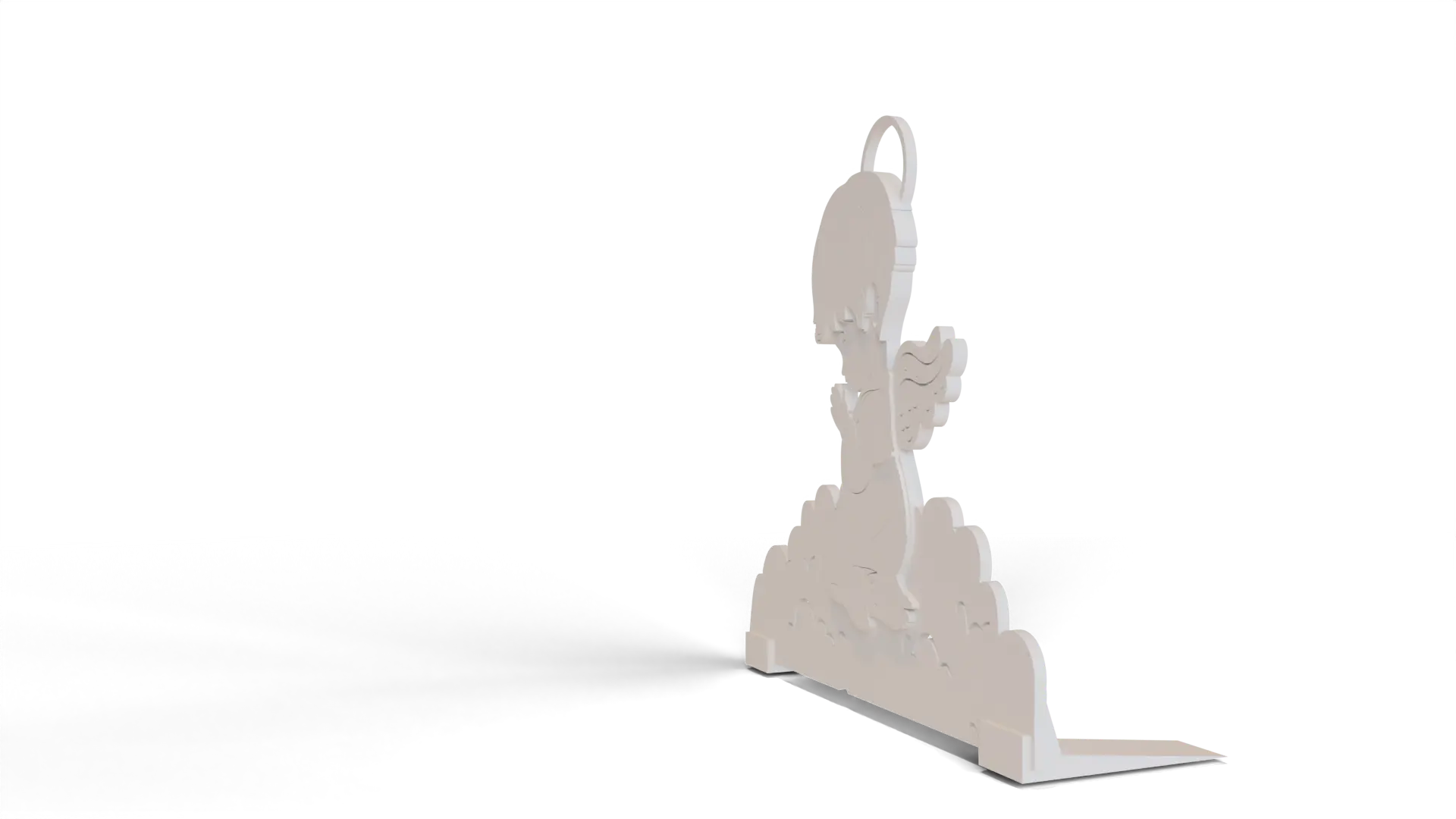 Christmas angel, with stand 3d model