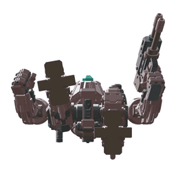 Mech Forge Quartz Tabletop Miniature for 32mm Wargames Modular Light Mech Kit 3d model