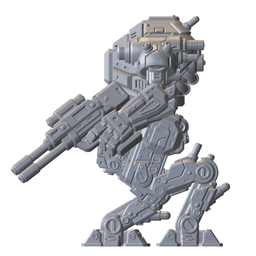 Mech Forge Quartz Tabletop Miniature for 32mm Wargames Modular Light Mech Kit 3d model