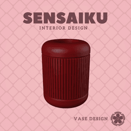 31. Circle V11 Custom Vase Design - Ikebana Home Decoration 3d model