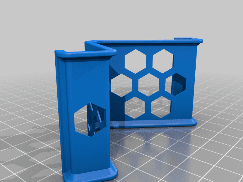 Hex Hole End of the Roll Phone Stand 3d model