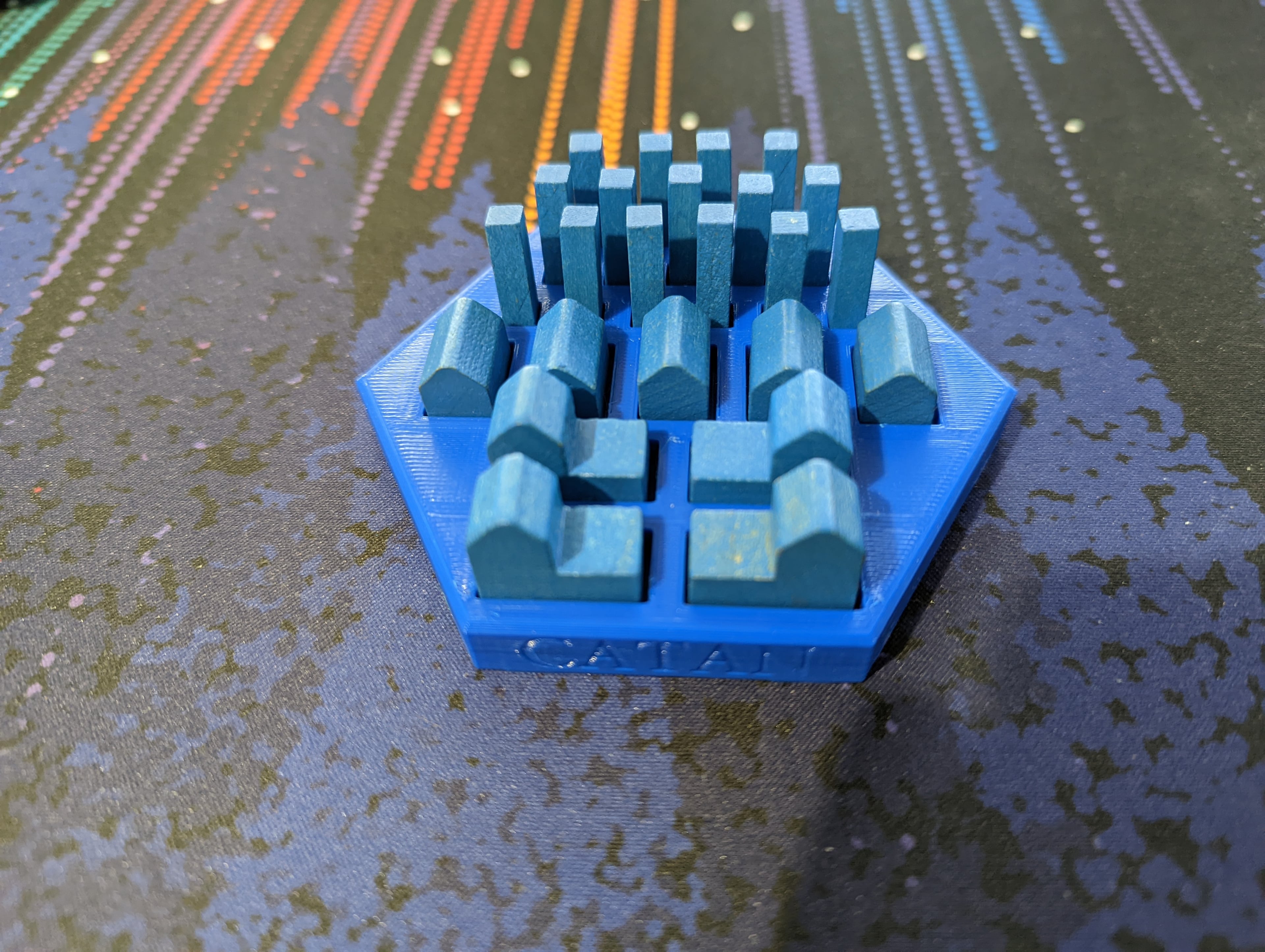 Catan Game Pieces Holders 3d model
