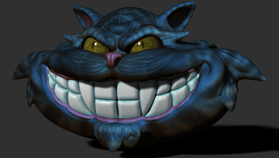 Cheshire cat face! 3d model