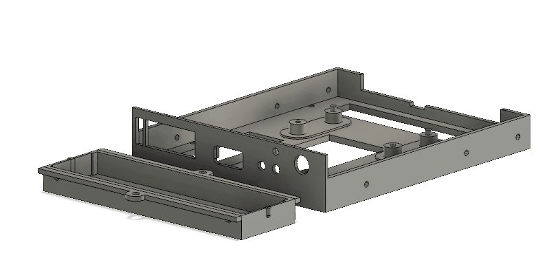 Amiga 2000 Gotek Drive Case and Cover 3d model