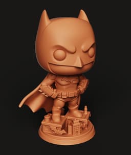 Chibi Batman Statue | Stylized Dark Knight Figure | Gotham Hero Decor 3d model