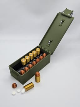 Ammo Box Pill Organizer — Tactical Medication 3d model