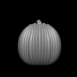Lion-shaped pumpkin Halloween lantern 3d model