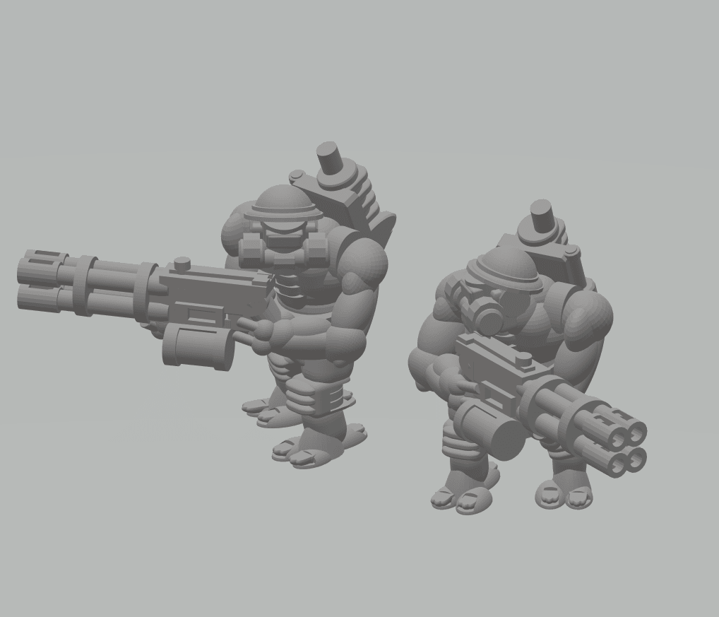 FHW: Zorblin / Oxchan Trooper with Heavy Repeater 3d model