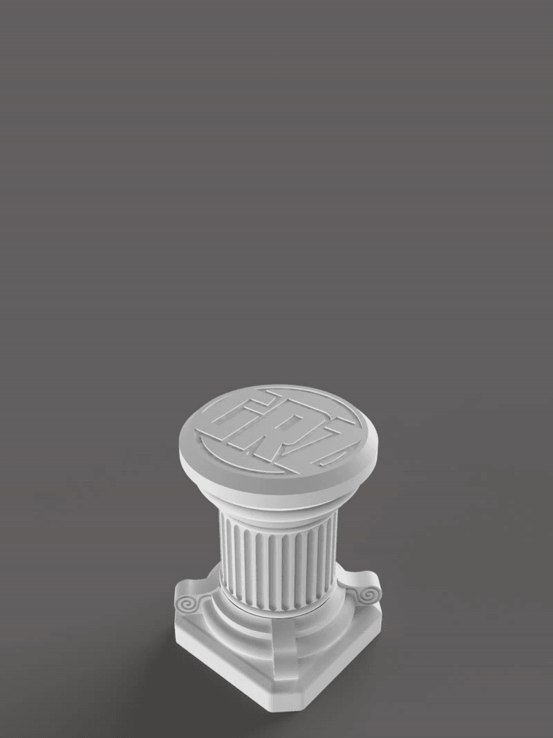 Greek Column Grinder/Chopper GRZ! 3d model