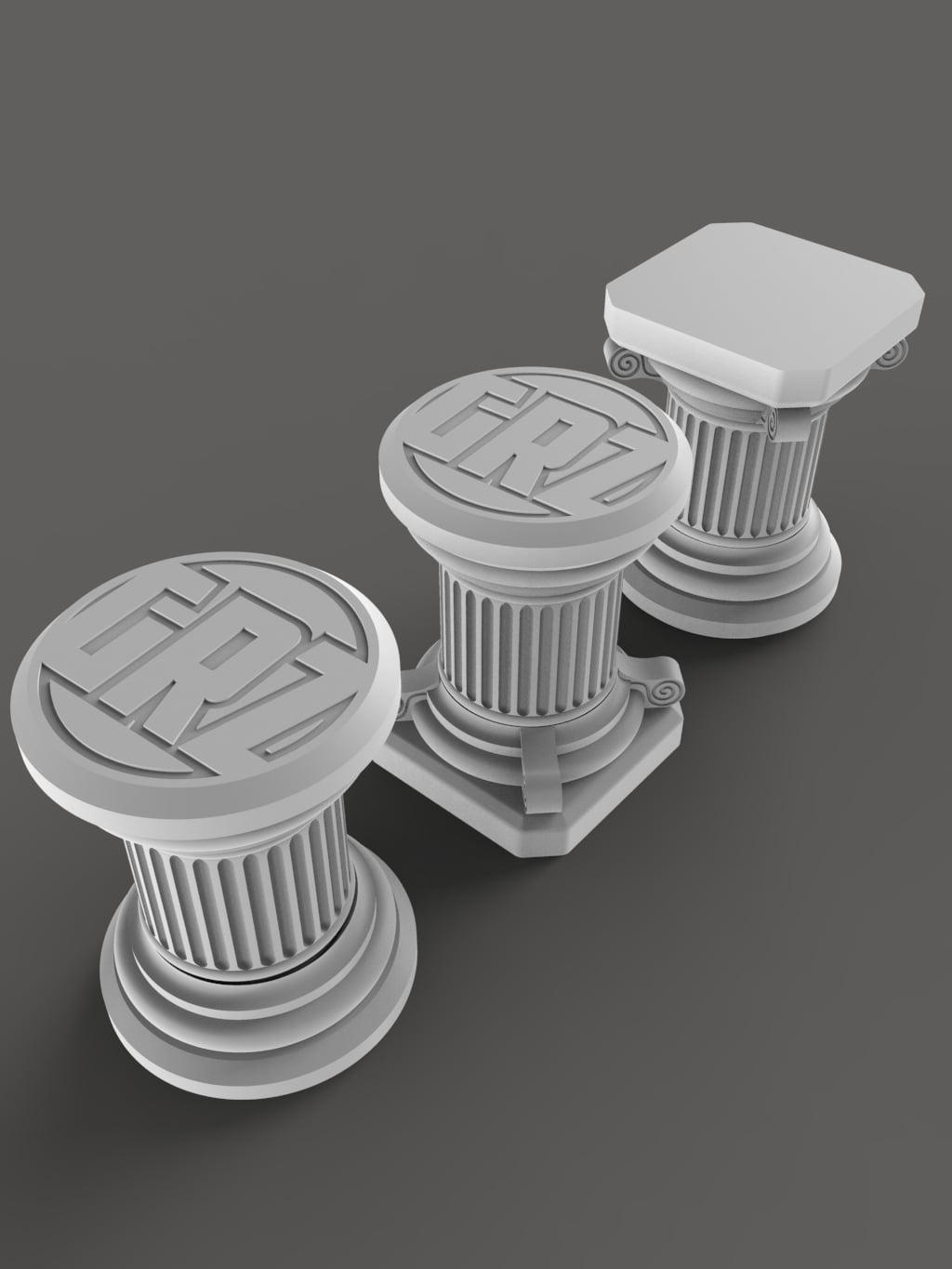 Greek Column Grinder/Chopper GRZ! 3d model