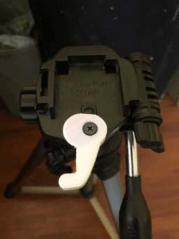 MX 2000 tripod - quick release plate lever 3d model