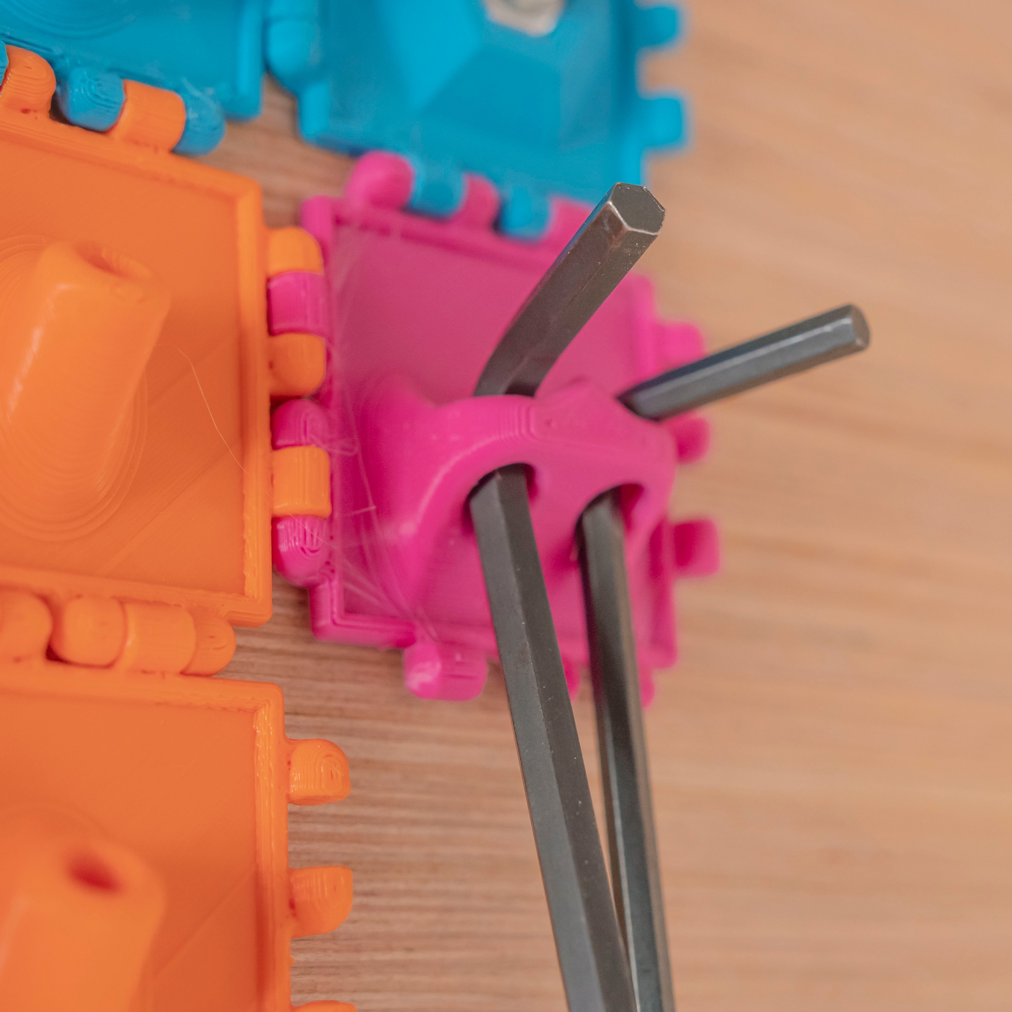 Polypanels // Allen Key Holder (6.5mm hole) 3d model