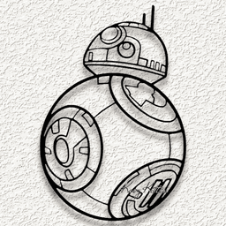 Star Wars BB-8 Robot wall art home decor 3d model