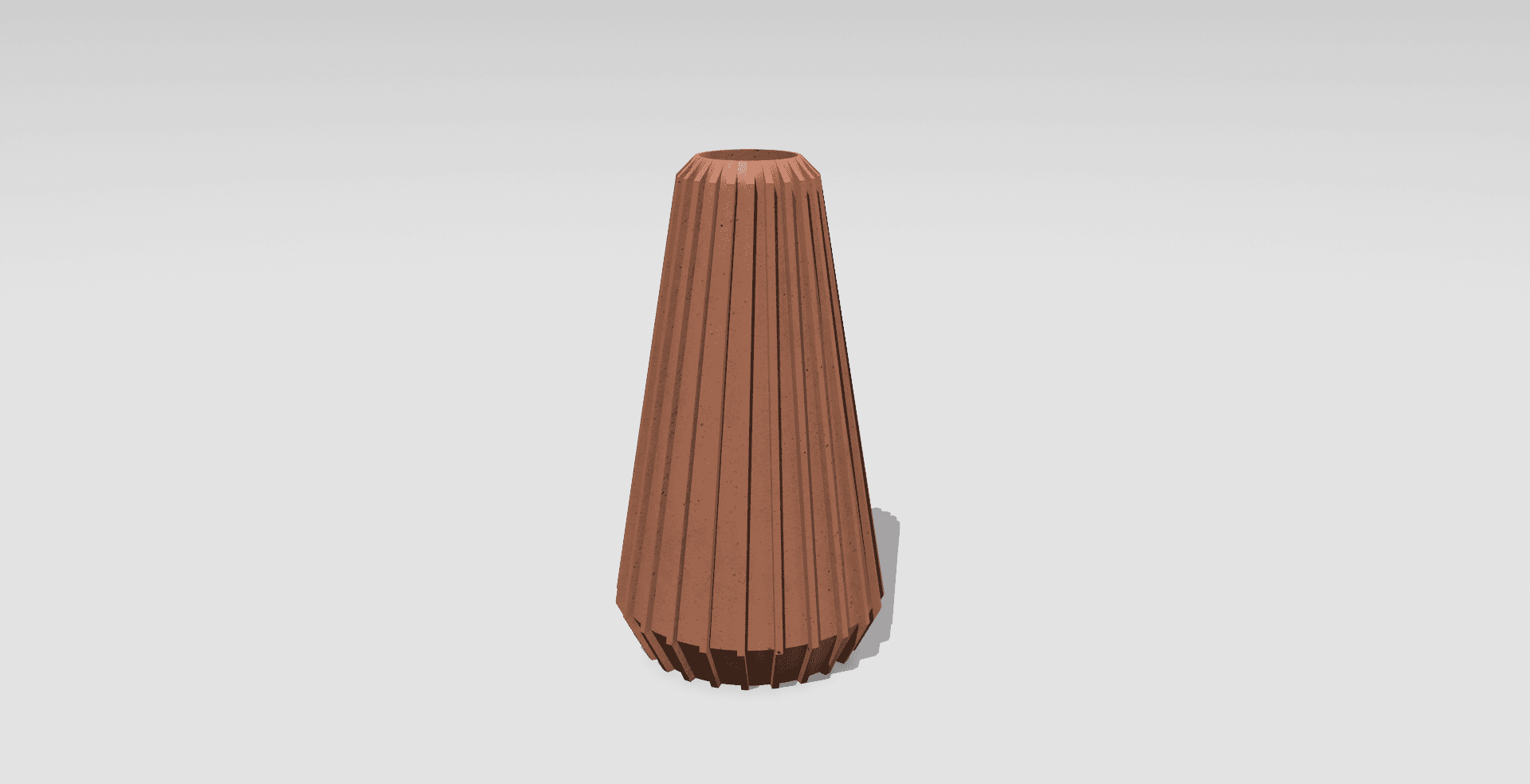 Gilded Prism Vase 3d model