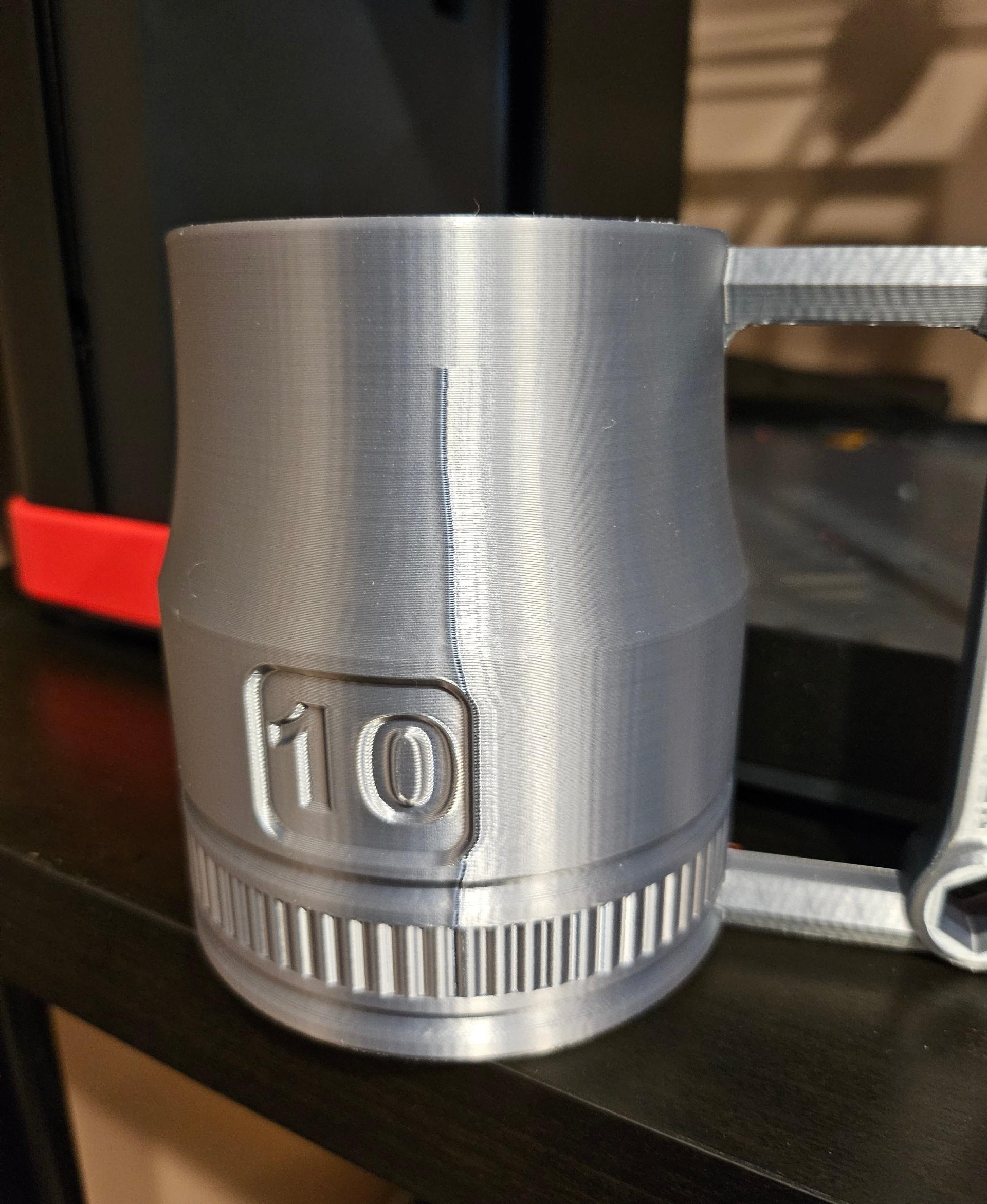10mm Shallow Can Cups - 12oz Soda Pop Can Cups - Having a seam issue.  Not sure how to fix this. Kinds new to 3d printing.  Using a Bambu P1P - 3d model