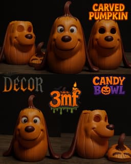 Max the Grinch Dog Pumpkin 3d model