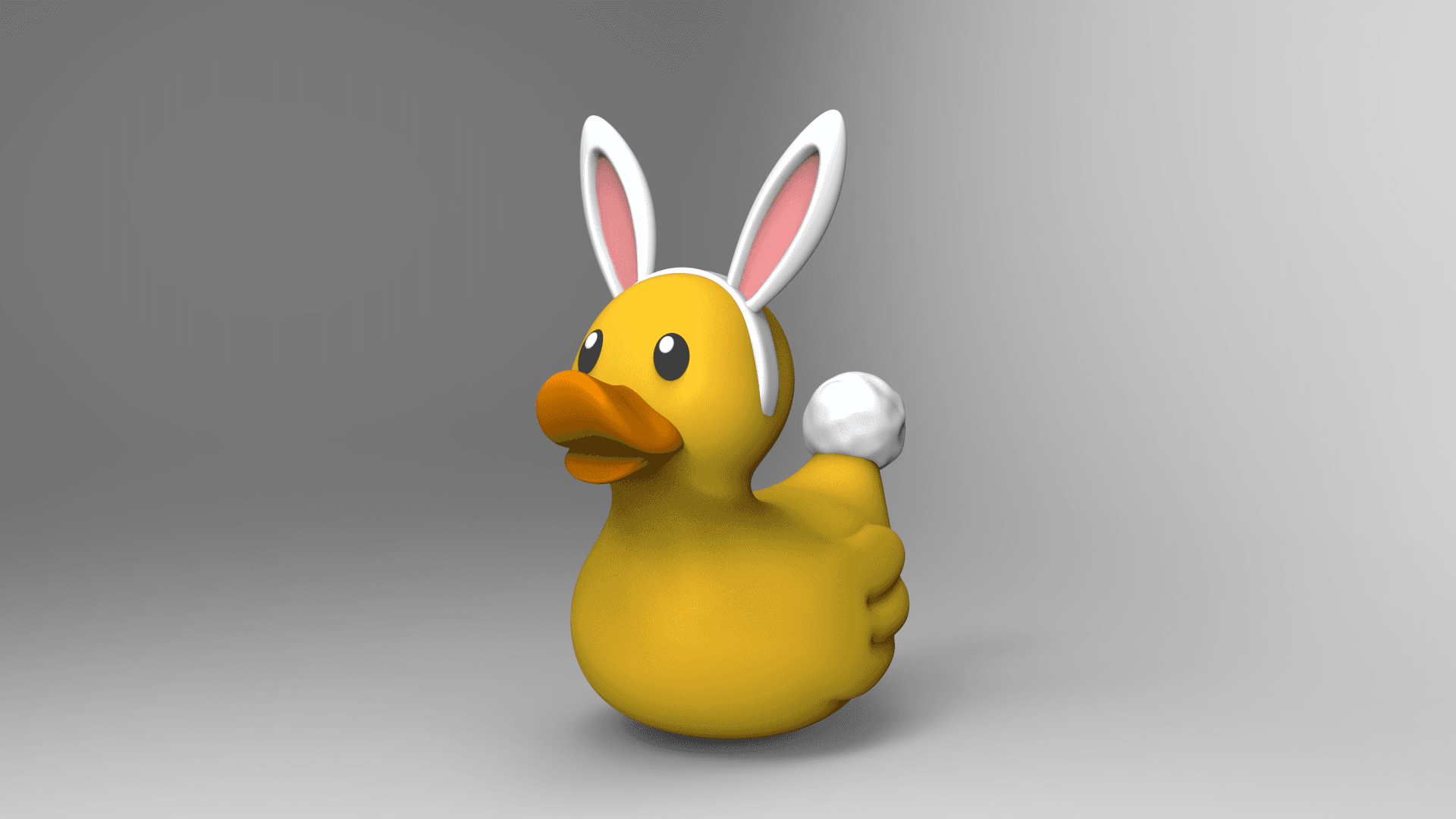 Bunny Rubber Ducky 3d model