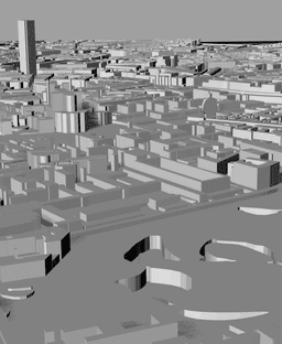 NANTES, Skyline 3d map 3d model