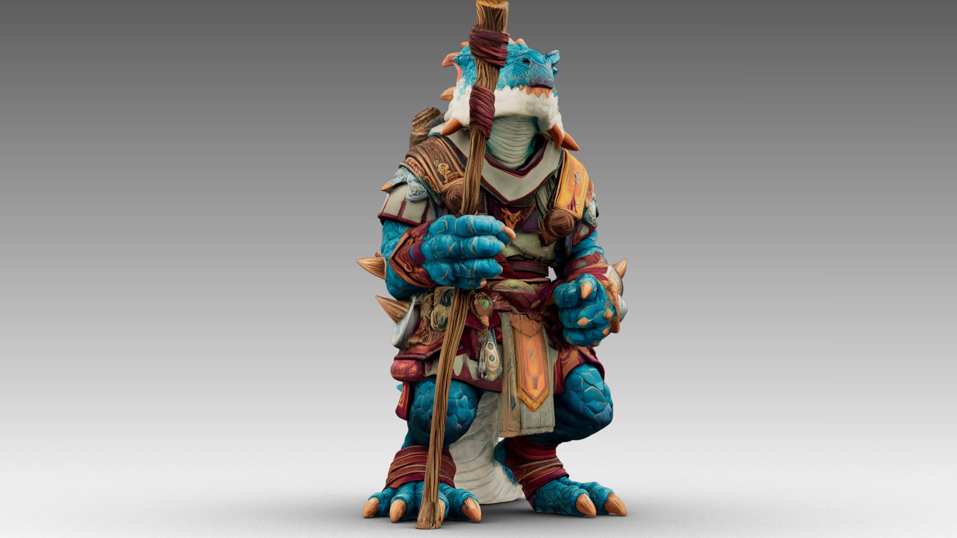 Azure Dragon Knight 3d model