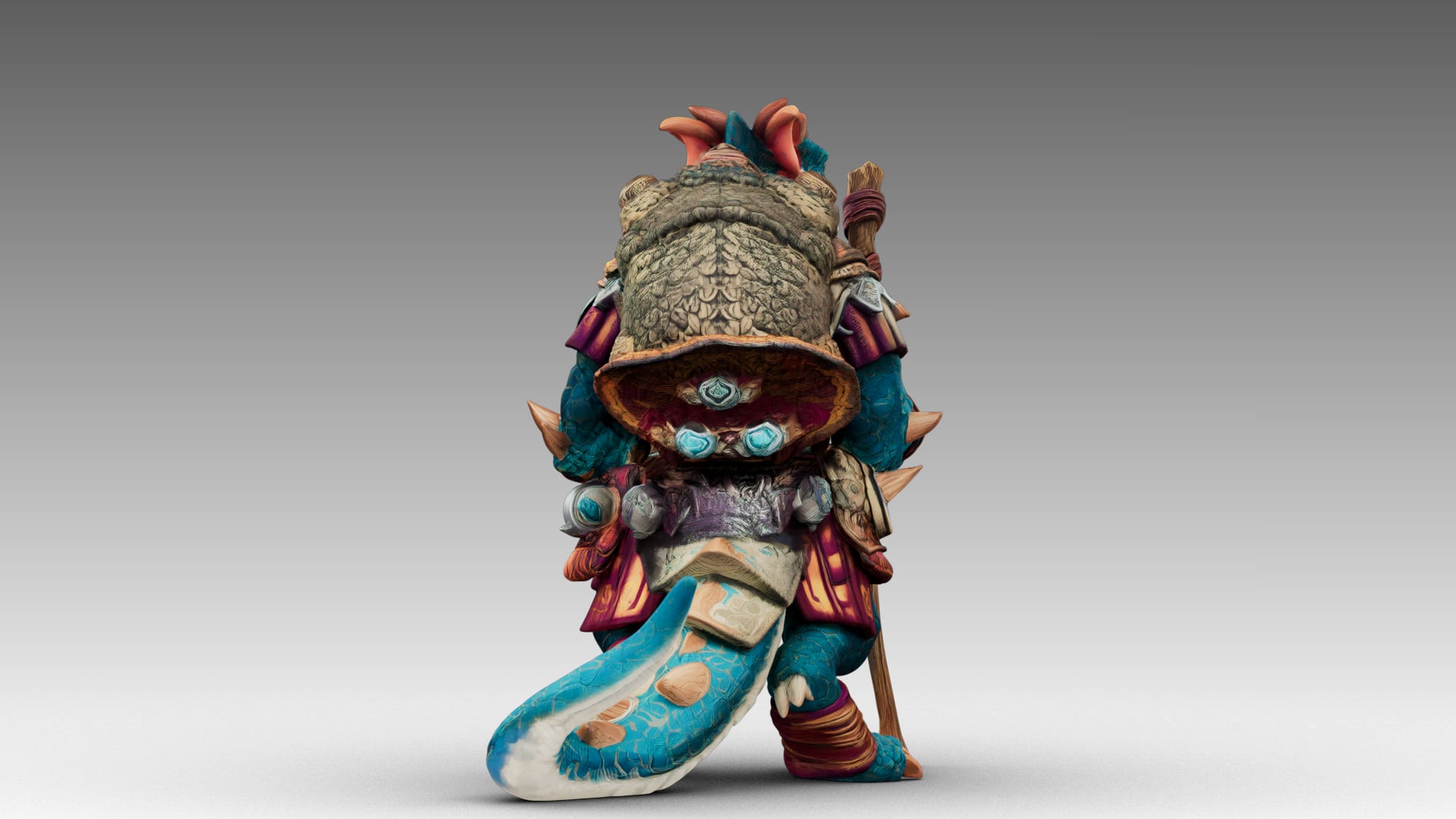 Azure Dragon Knight 3d model